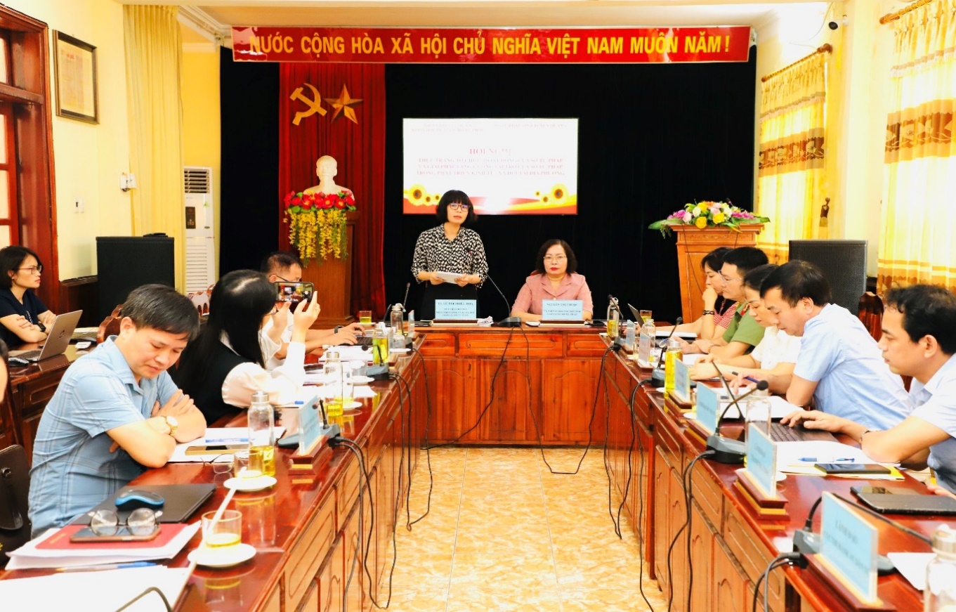 Hội thảo về thực trạng tổ chức, hoạt động của Sở Tư pháp tại tỉnh Tuyên Quang